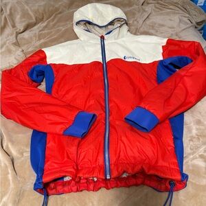 Cotopaxi Women's Red, White and Blue Pacaya 2.0 Polartec Jacket Women’s Medium